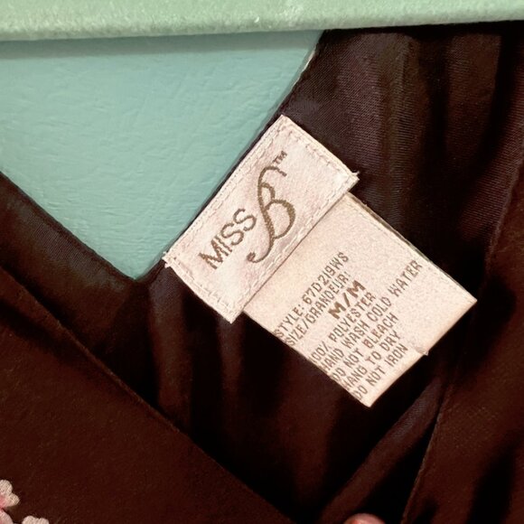 Vintage Brown Floral Dress | Beading | Wedding Guest Dress Late Summer Flowy - Picture 6 of 10